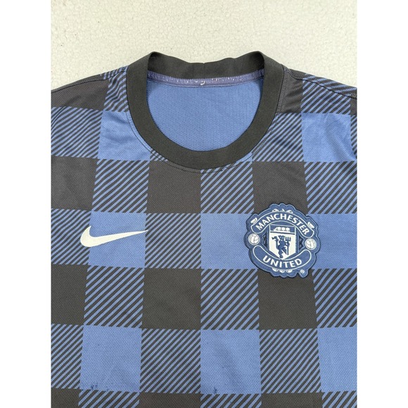 2013-14 Manchester United Shirt Mens Medium Soccer Nike Dri Fit Authentic 19x28 - Picture 3 of 7